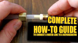 How To Connect A Water Line To Your Refrigerator (+Tips & Tricks) |  GOT2LEARN - YouTube