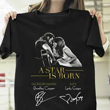 A star is born is a 2018 american musical romantic drama film produced and directed by bradley cooper (in his directorial debut) and written by cooper, eric roth and will fetters. Men T Shirt A Star Is Born Bradley Cooper As Jackson Maine With Lady Gaga Black Shopee Malaysia
