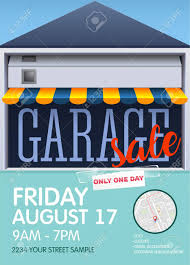 Printable Poster Template For Garage Or Yard Sale Event Vector
