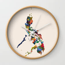 63 Map Of The Philippines Wall Clock