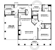 House Plan 64558 One Story Style With