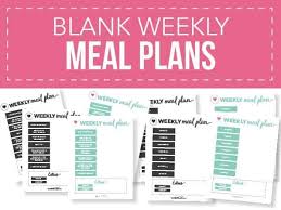 free printable weekly meal plan