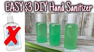 quick easy 3 diy hand sanitizer