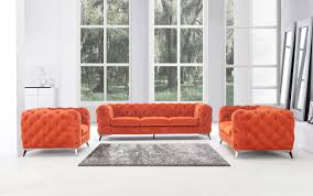 divani casa delilah modern orange