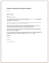 employee suspension pending investigation