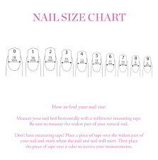 nail size chart akiko nails