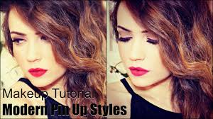 modern pin up styles makeup tutorial