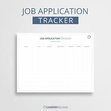 Free Job Application Tracker Career Reload