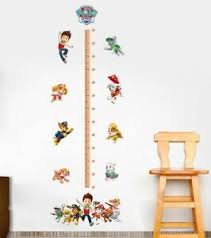 Details About Paw Patrol Height Growth Measurement Chart Kid Wall Art Sticker Decal Gift Child