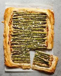 asparagus tart with phyllo dough