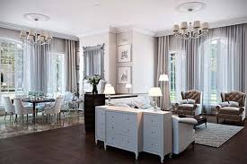white classic living room design