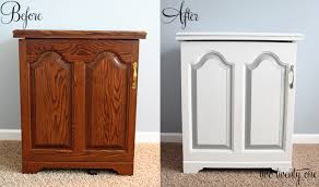 sewing cabinet makeover painting