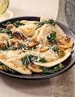 baked spinach and pierogies