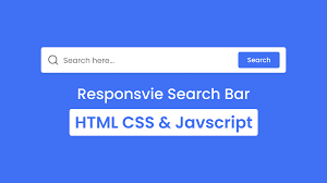 responsive search bar in html css