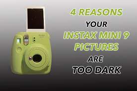 instax mini 9 pictures are too dark