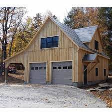 prefab two car garages custom barns
