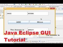 java eclipse gui tutorial 1 creating