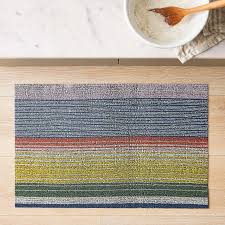 chilewich pop stripe floor mat