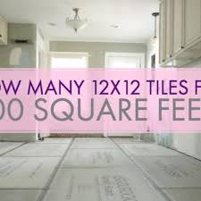 12x12 tiles for 100 square feet