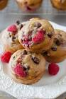 banana raspberry muffins