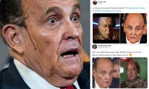 The committee finally interrupted giuliani from… er, tucking in his shirt… to insist he wrap things up, at which point the former new york mayor said he would not stop fighting until the presidential press play on the video above to watch the cold open in full, then hit the comments with your reactions. Rudy Giuliani Press Conference Inspires A Wave Of Hilarious Memes Daily Mail Online
