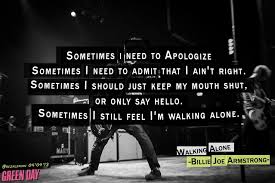Bille Joe Armstrong quote | Green Day Billie Joe Mike Dirnt Tre ... via Relatably.com