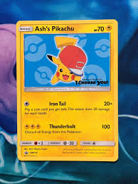 Find pikachu in the pokédex explore more cards ash's pikachu. Ash S Pikachu Promo Sm114 Value 1 75 908 29 Mavin