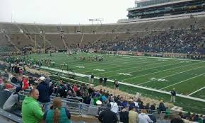 Notre Dame Stadium Section 24 Home Of Notre Dame Fighting
