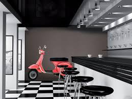 Extra Large Red Lambretta Wall Sticker