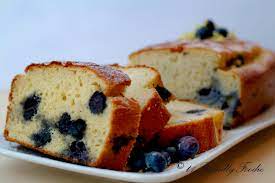 Diabetic Lemon Blueberry Cake gambar png