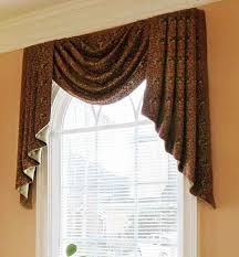 Flat valance with bandana swags a shower curtain eclectic window treatments other metro. 21 Different Styles Of Valances Explained By A Workroom Valance Window Treatments Valance Patterns Traditional Window Treatments