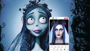 best corpse bride makeup filter app for