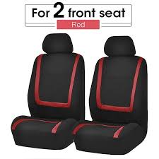 Car Seat Covers Full Set On Red Front