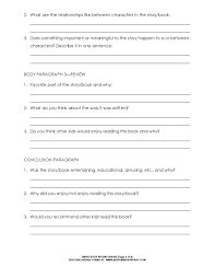 Sample Pages in MLA Format Free Book Review Writing Organizer