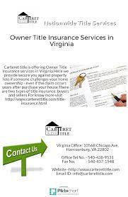 How much do these plans cost? Owner Title Insurance Services In Virginia Carteret Title Is Offering Owner Title Insurance Services In Virginia Title Insurance Home Ownership Insurance Agent