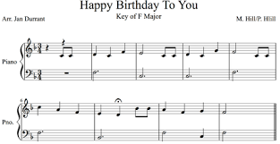 happy birthday piano sheet