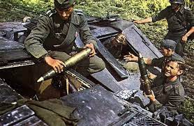 World War II in Color: The German Gunners Load Ammunition in the ACS StuG  III