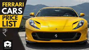 Maybe you would like to learn more about one of these? Ferrari Cars Price List 2018 Youtube