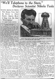 Image result for Tesla's newspaper clippings