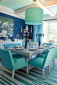 turquoise turquoise dining room