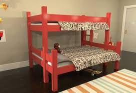 low bunk bunk bed plans diy bunk bed