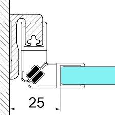 For Shower Glass Door Magnetic Seal