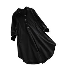 Button Down Shirts Toimoth Womens Plus Size Long Sleeve