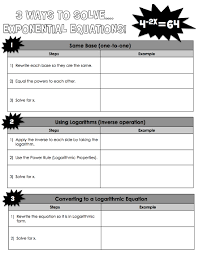 Solve Exponential Equations Algebra