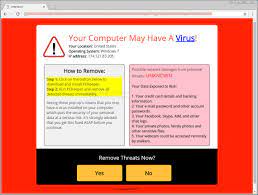 This can happen because of the obsolete virus protections. Remove The Your Computer May Have A Virus Web Page