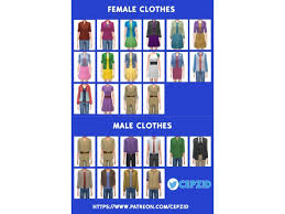 cs maxis match clothes pack by