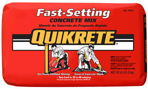 fast setting concrete mix quikrete