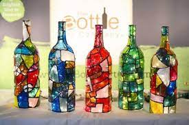 Painted Wine Bottles Glass Bottle Crafts