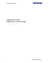 Pdf Logging While Drilling Interpretation Training Package