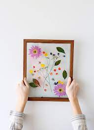 how to pressing framing flowers